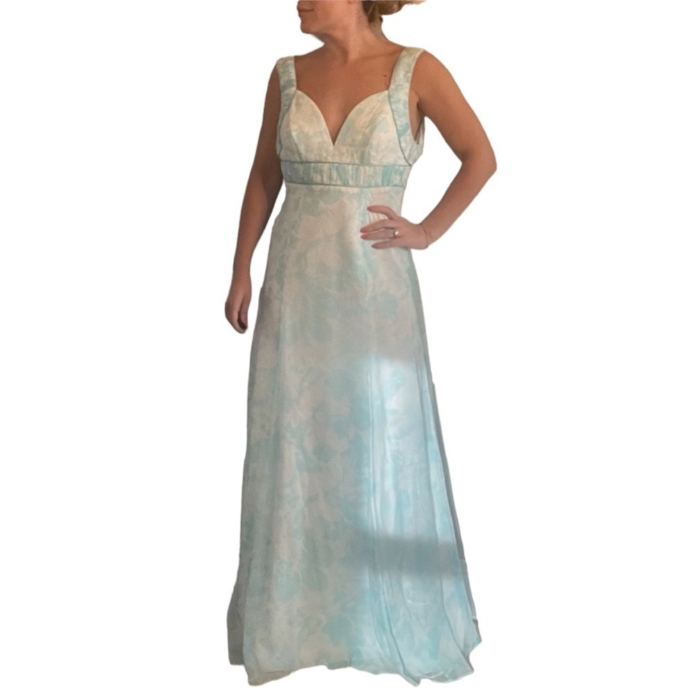 Jovani Gown Light Blue/White